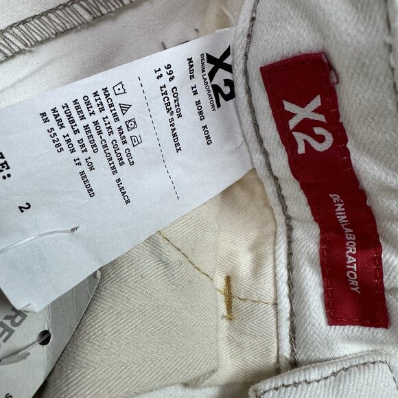 Express Jeans Ivory Straight Pockets Women’s Size 2 NWT - Picture 5 of 11